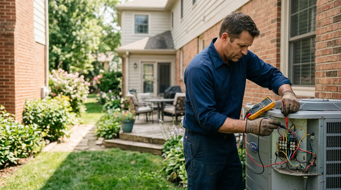 HVAC technician working near Central City, NE